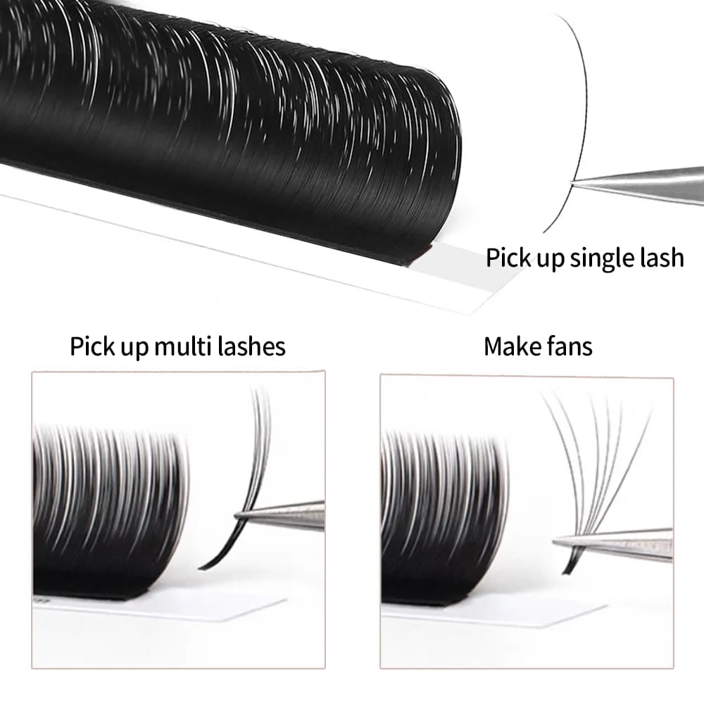 Premium Classic Individual Eyelash Extensions With Adhesive
