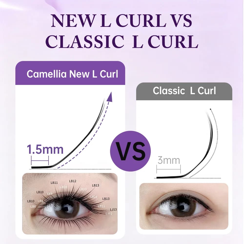 Camellia Volume Lash Extensions Soft Natural