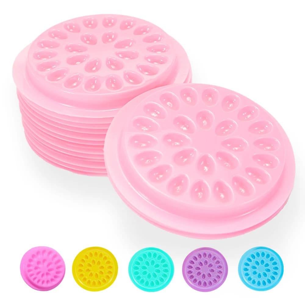Flower Shape Plastic Glue Holder for Eyelash Extensions