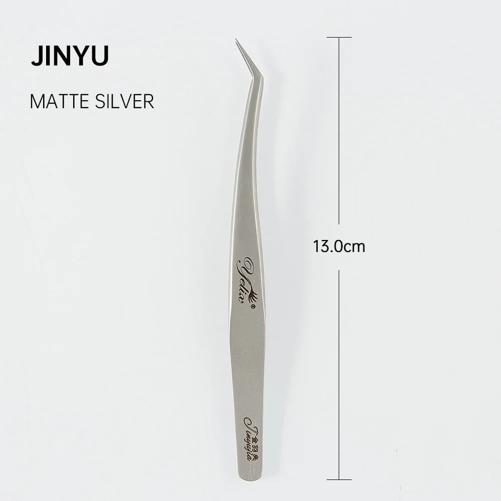 Golden Stainless Steel Isolation Lash Tweezers