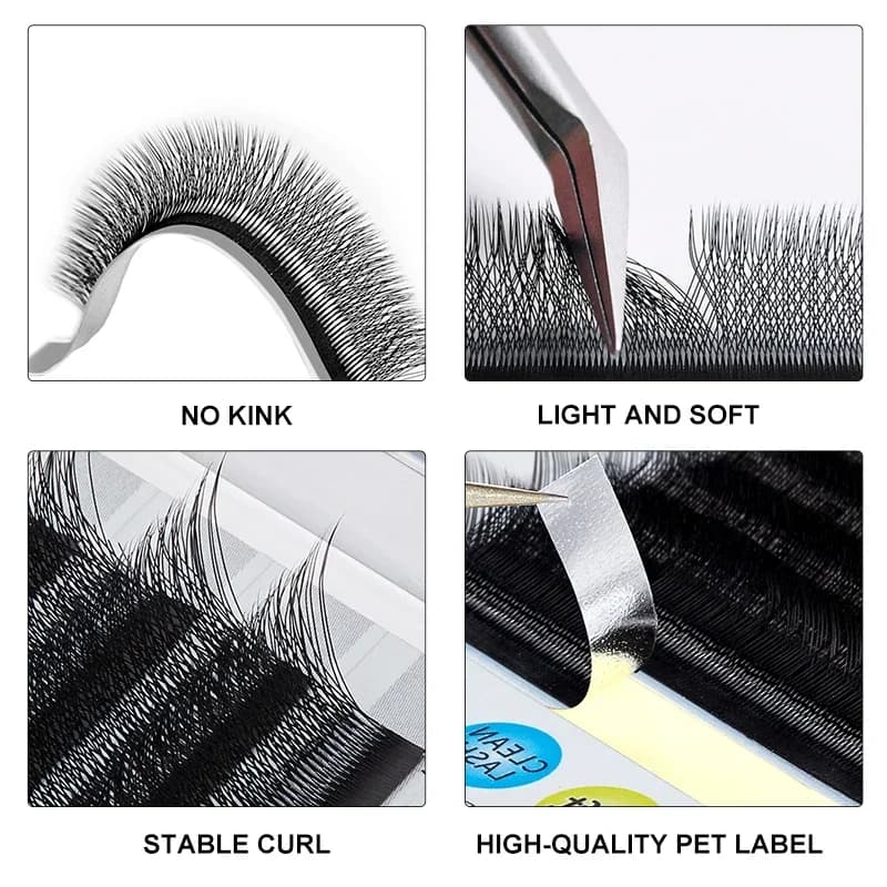 YY and 3D/4D/5D W Shape Premade Volume Lashes