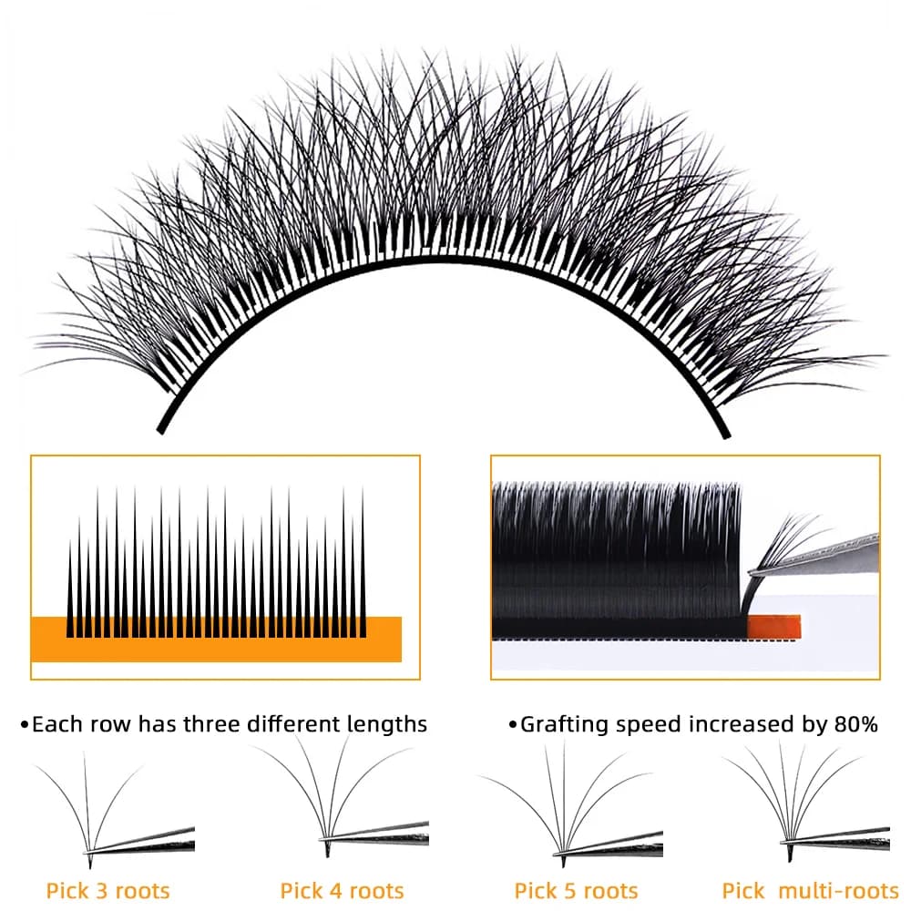 Camellia Multi-Length Volume Fan Eyelash Extensions