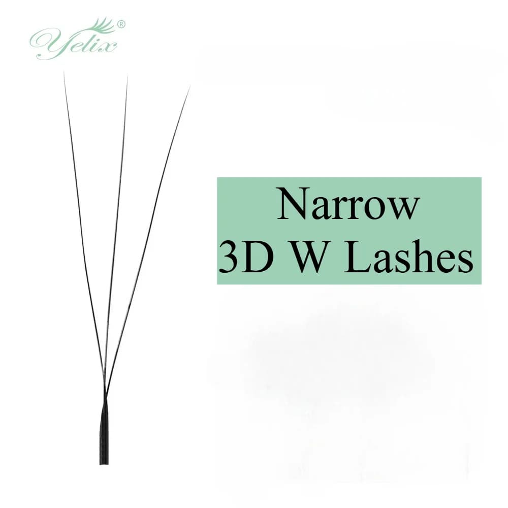Narrow 3D/4D/5D W Shape Premade Fan Eyelashes
