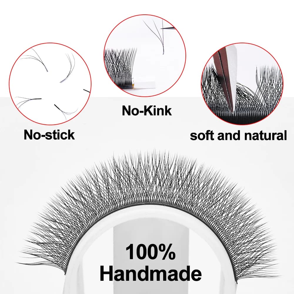 W Shape Bloom 2D-5D Premade Fan Eyelash Extensions