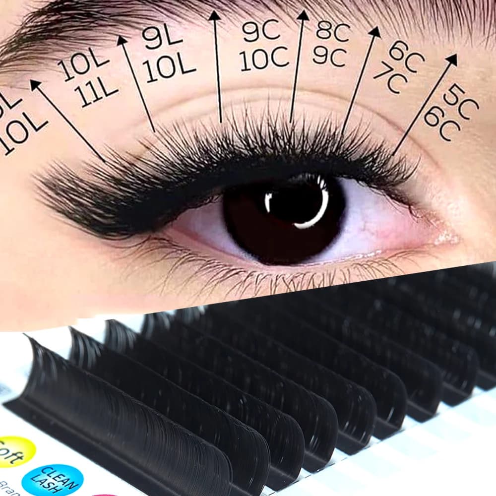 L Curl Individual Silk False Lash Extensions