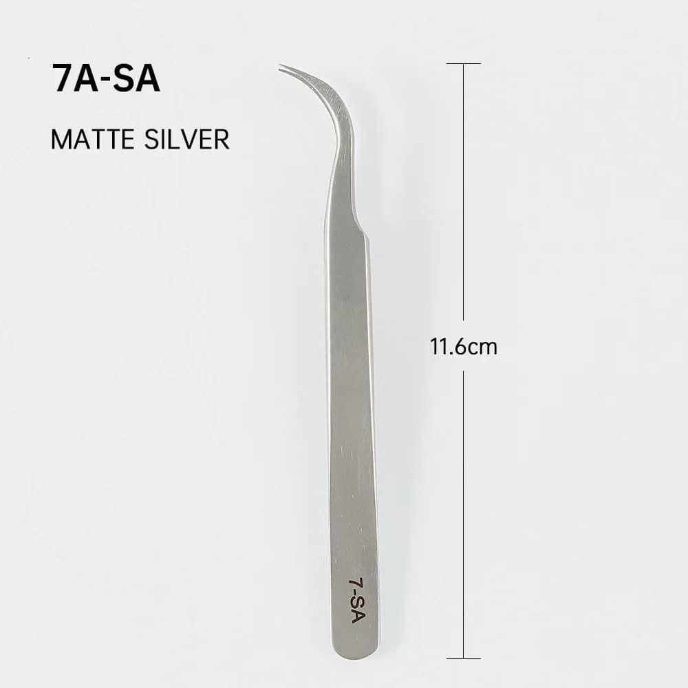 Golden Stainless Steel Isolation Lash Tweezers