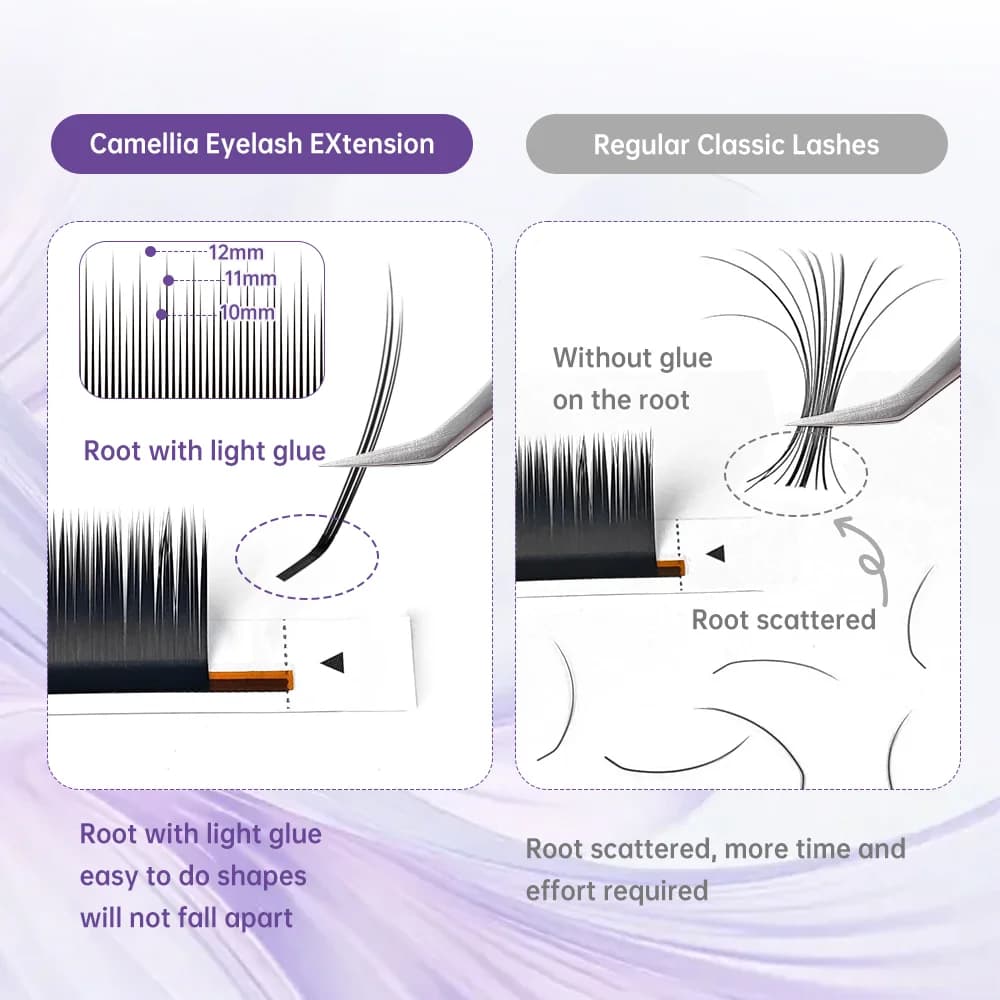 Camellia Short Root Natural Lash Extensions