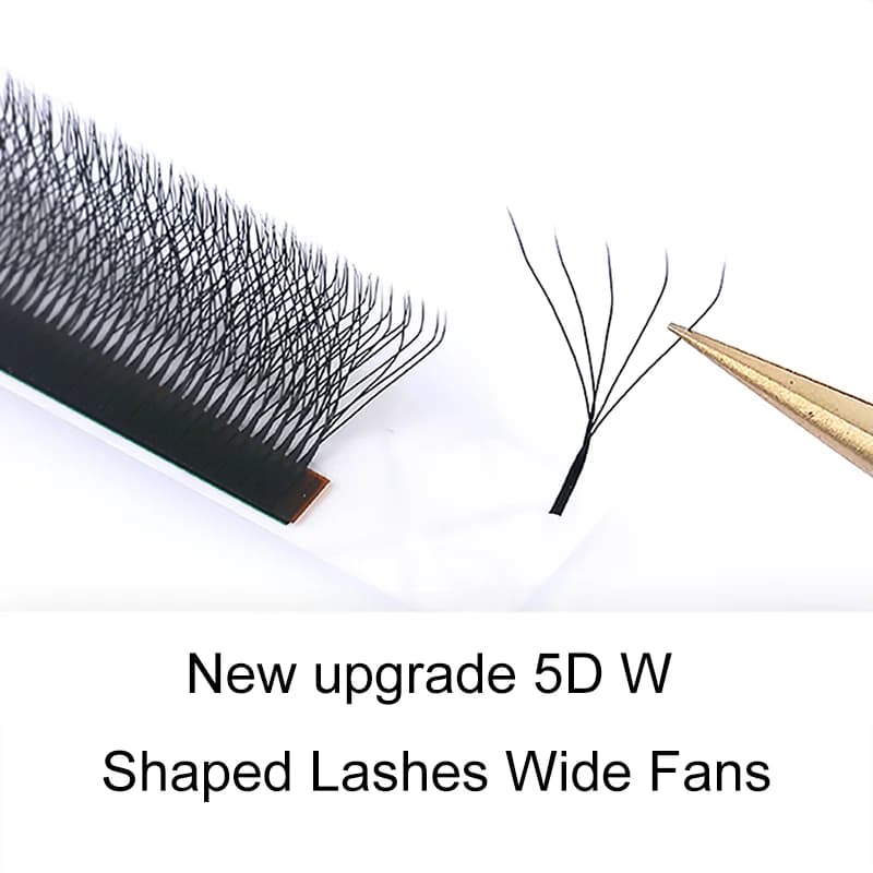 5D W Shape Premade Volume Fans C/D/L/M Curl