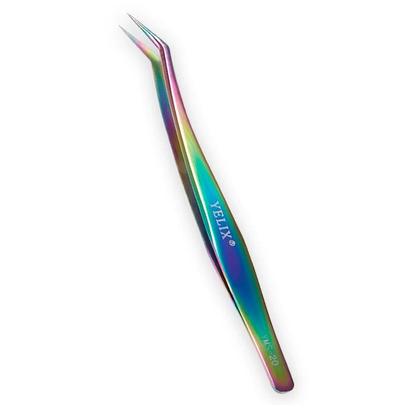 Golden Stainless Steel Isolation Lash Tweezers