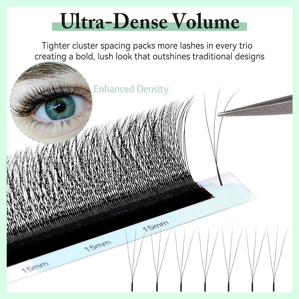 3D W Shape Premade Volume Fan Eyelash Extensions