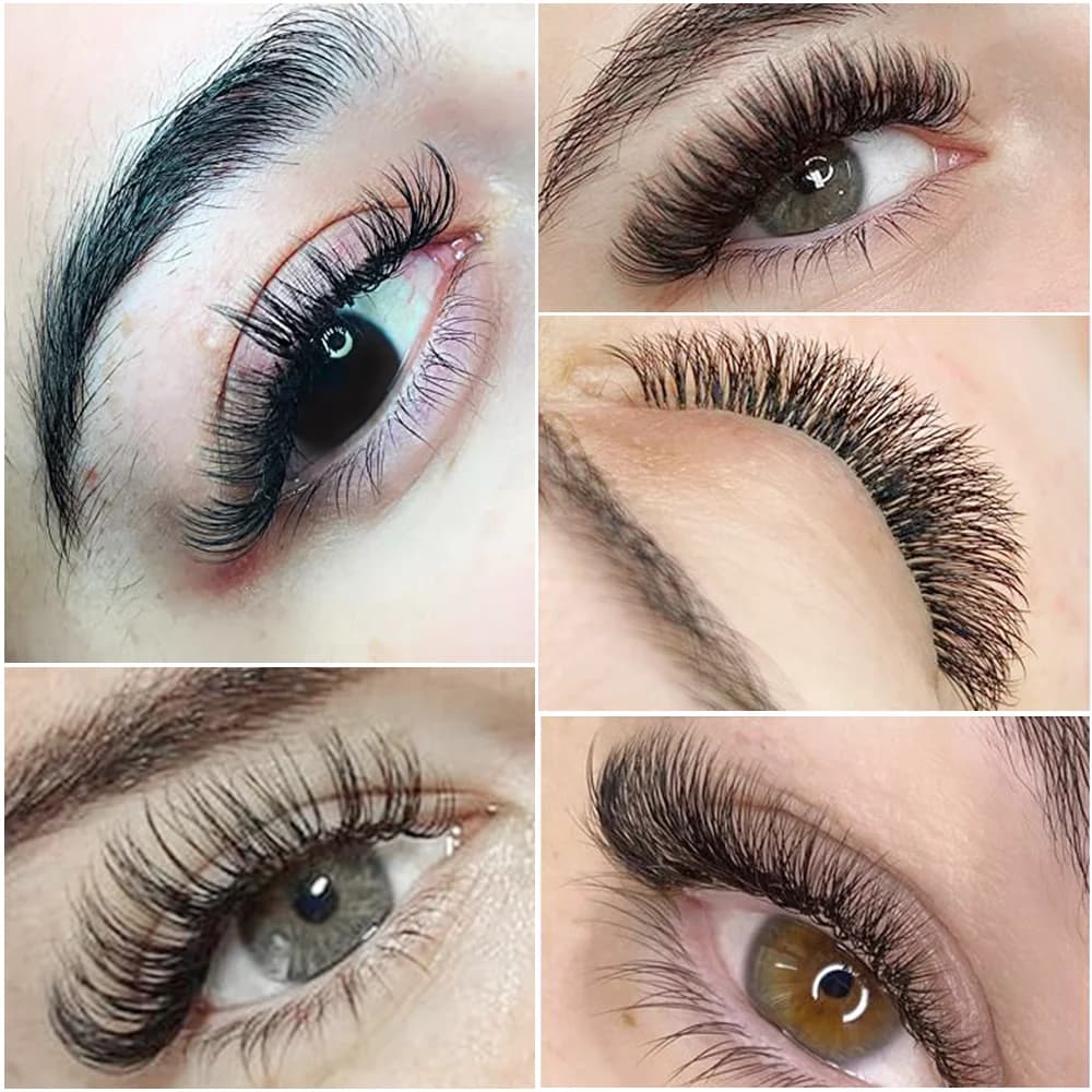 Matte Classic Volume Lash Extensions, D+ Curl, 7-16mm