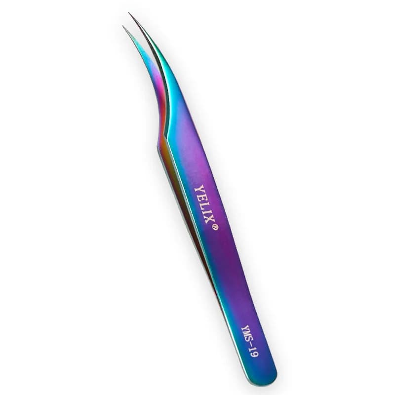 Golden Stainless Steel Isolation Lash Tweezers