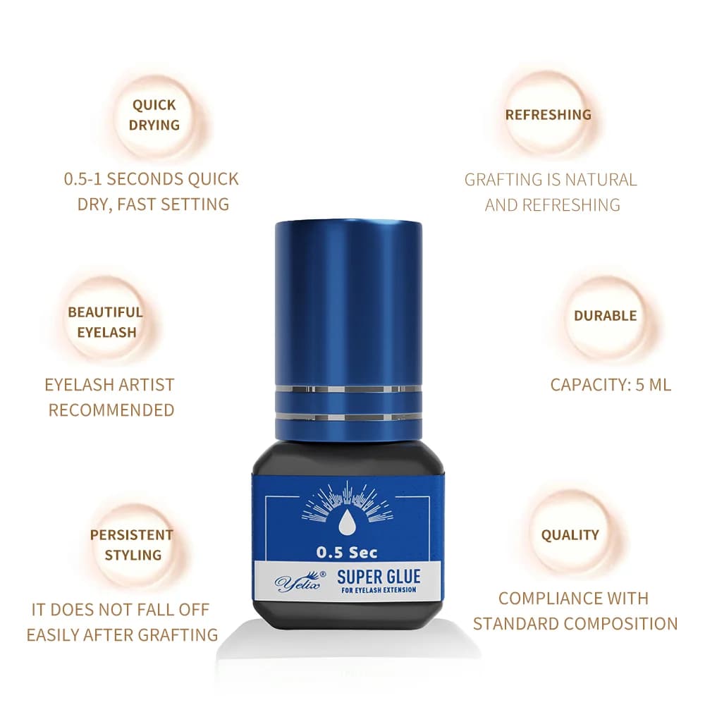 Professional Eyelash Extension Glue 5ml 3-Pack